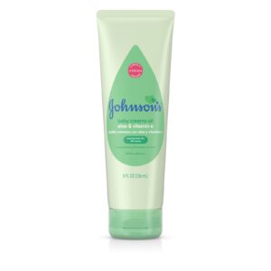 Johnson's Creamy Oil Moisturizing Baby Body Lotion, 8 fl. oz